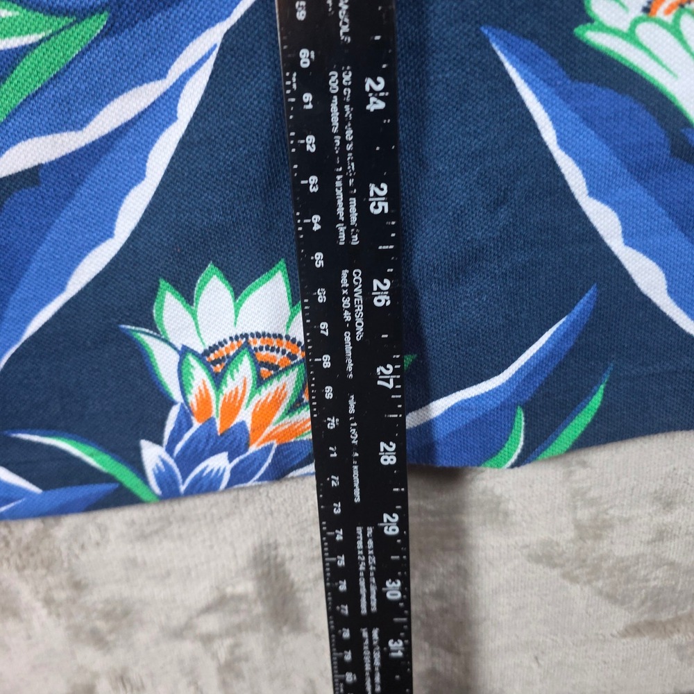 NWT Polo Ralph Lauren Men's Tropical Floral Polo Shirt Size Medium Blue $125 - Picture 7 of 9